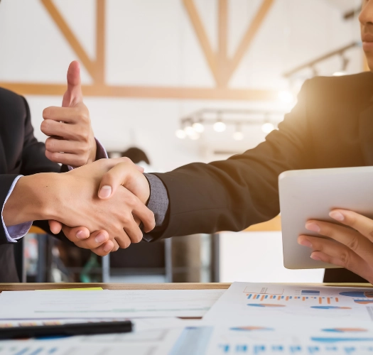 Financieel adviseur Enschede handen