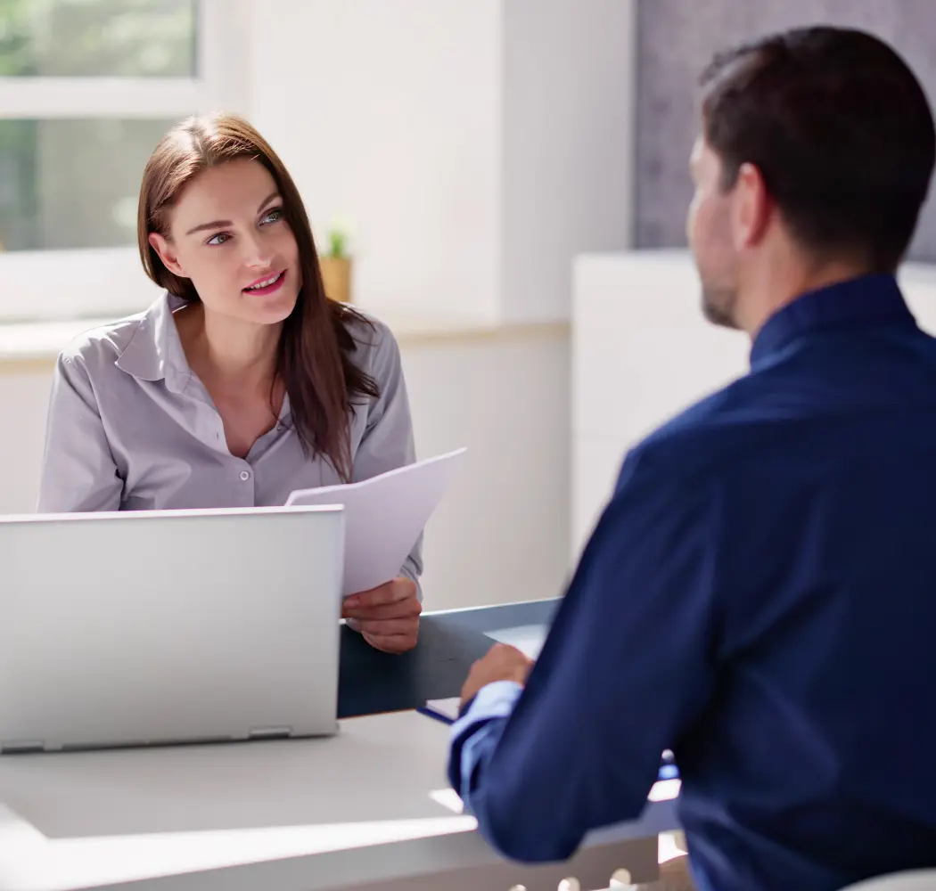 Gesprek bij boekhoudkantoor Enschede